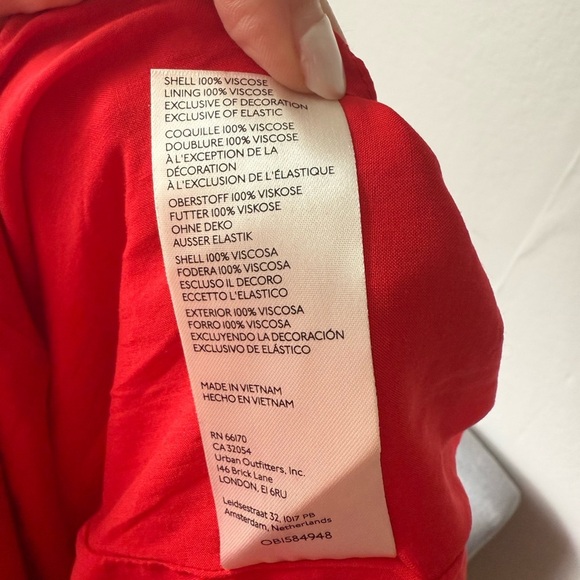 NWT Free People Tess Mini Velvet Lace Ruffle Floral Dress, Red, Small - Picture 3 of 9